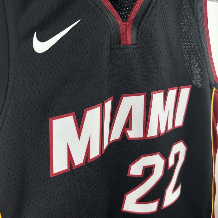 Miami Heat Kids Jersey Black 22/23 NO.22 Butler