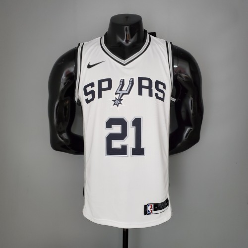 Tim Duncan San Antonio Spurs Swingman Jersey White