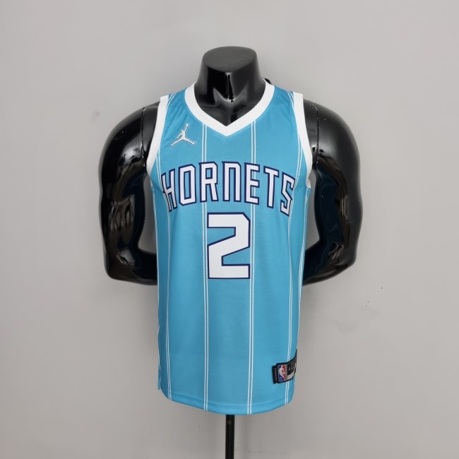 LaMelo Ball Charlotte Hornets 75th Anniversary Swingman Jersey Blue