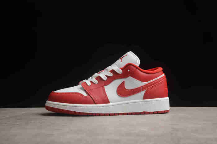 Air Jordan 1 Low Gym Red White (GS) 553560-611