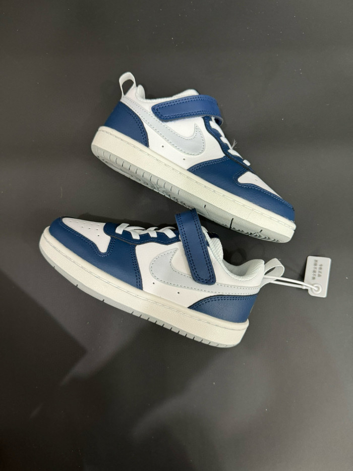 Air Force Low Top Work Kids Shoes FG22-36 Blue White