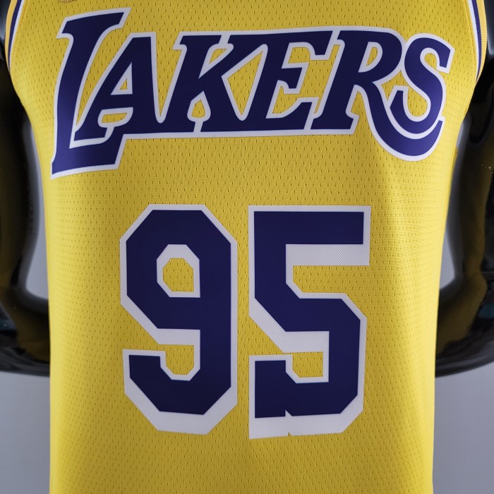 Juan Toscano-Anderson Los Angeles Lakers 75th Anniversary Swingman Jersey Yellow