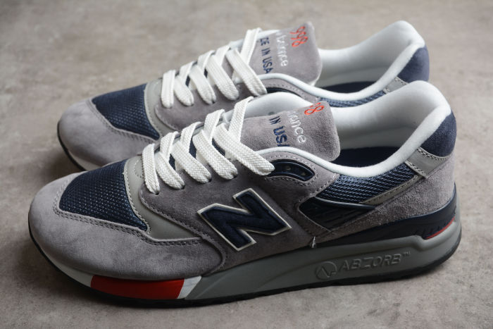 New Balance 998 Grey Navy Red' M998GNR
