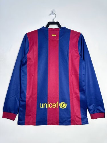 Barcelona Home Long Sleeve Retro Jersey 2014/15