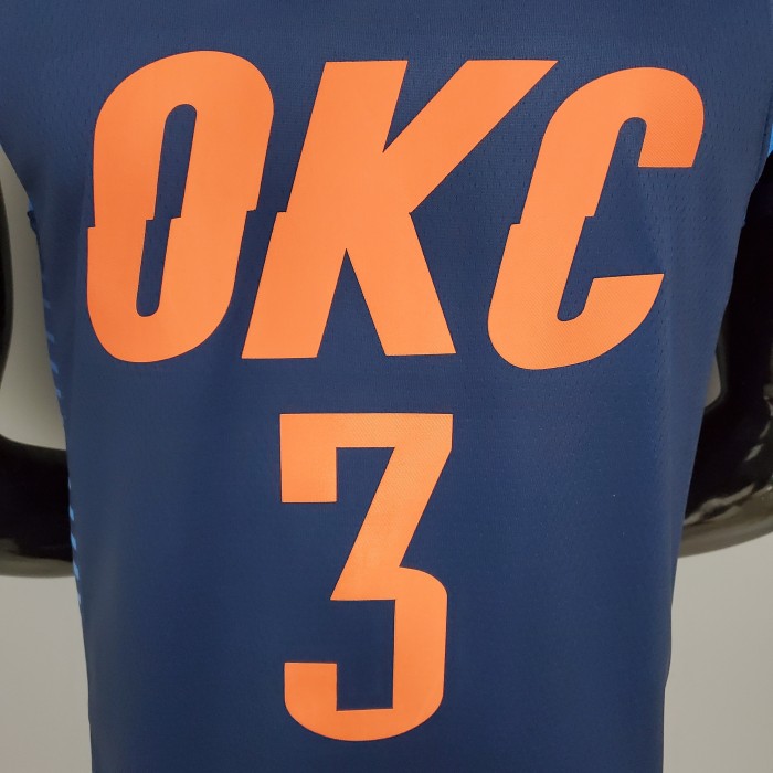 Chris Paul Oklahoma City Thunder Swingman Jersey Stripes Blue