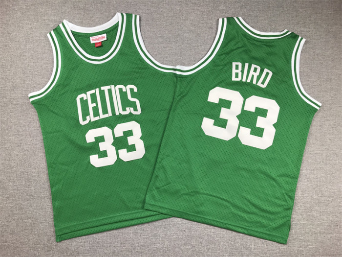Boston Celtics KIds Jersey Green Classics Edition 85/86 NO.33 BIRD