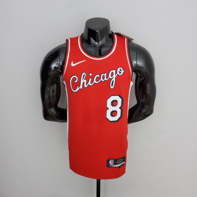 Zach LaVine Chicago Bulls 75th Anniversary 2022 Swingman Jersey Red