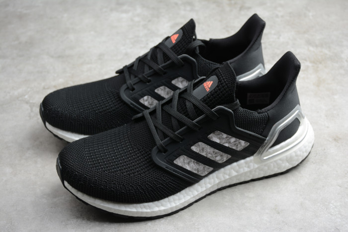 Ultra Boost 20 Consortium Core Black Silver Cloud White EG0766