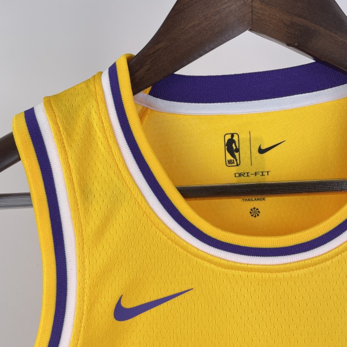 Los Angeles Lakers Kids Jersey Yellow Icon Edition 22/23 NO.24 BRYANT