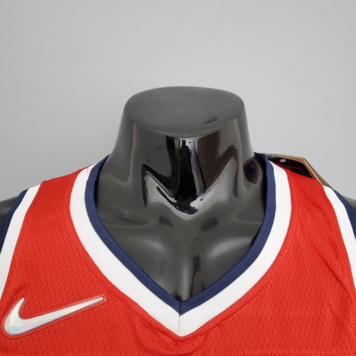 Kyle Kuzma Washington Wizards 75th Anniversary Swingman Jersey Red White