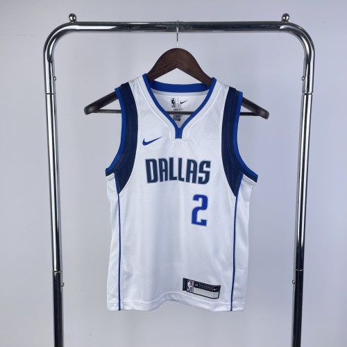 Dallas Mavericks Kids Jersey White City Edition 22/23 No.2 IRVING