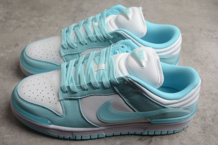 SB Dunk Low Twist Jade Ice Green White DZ2794-101