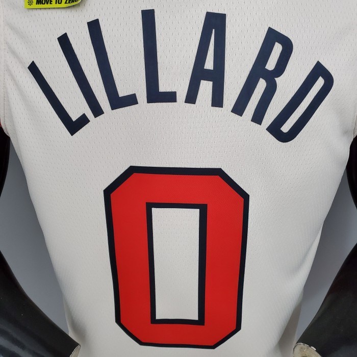 Damian Lillard Portland Trail Blazers Swingman Jersey Beige