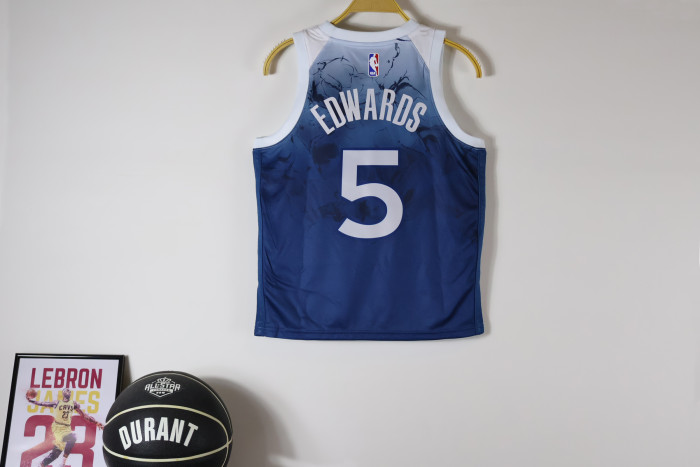 Minnesota Timberwolves Kids Jersey City Edition  23/24 NO.5 EDWARDS