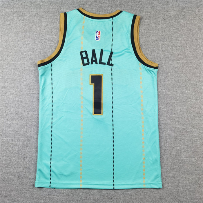 Charlotte Hornets Kids Jersey City Edition 24/25 NO.1 BALL