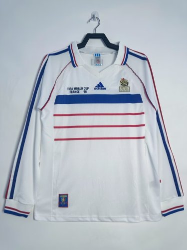 France Away Retro Long Sleeve Jersey 1998