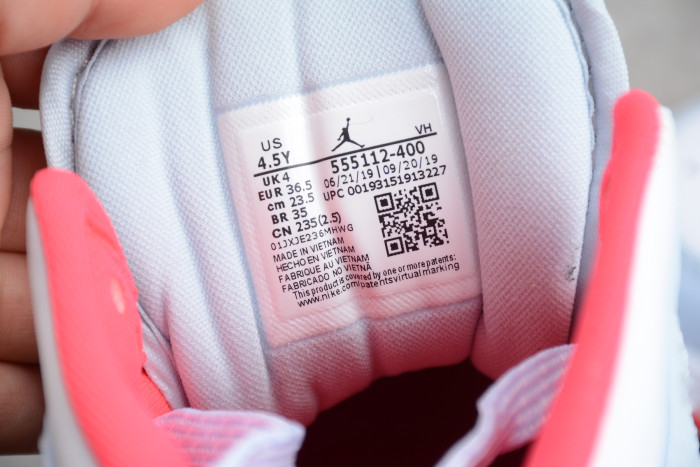 Air Jordan 1 Mid Half Blue Polka Dot Swoosh (GS) 555112-400