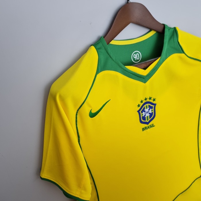 Brazil Home Retro Jersey 2004