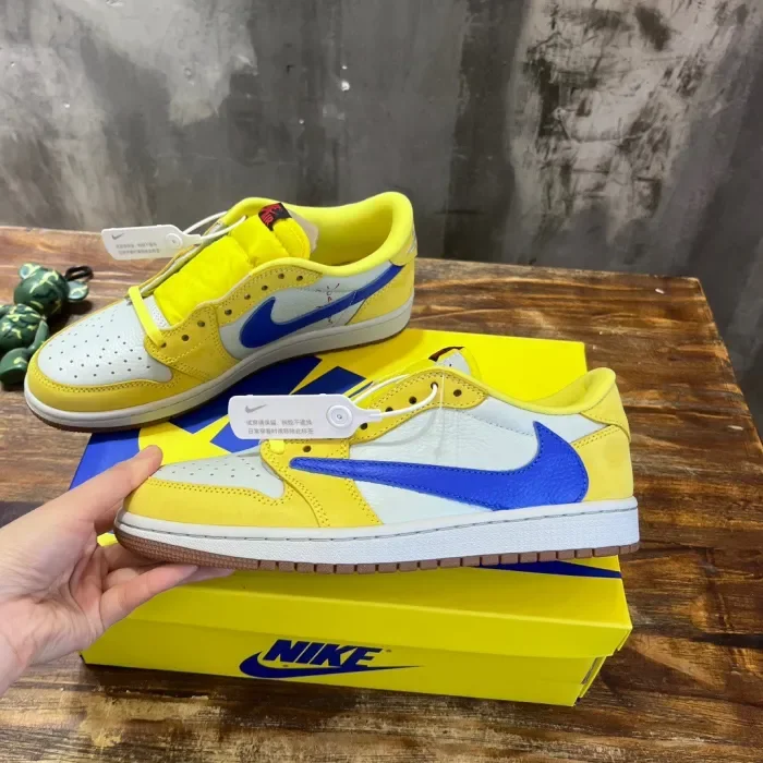 Travis Scott x Air Jordan 1 Low Canary Yellow