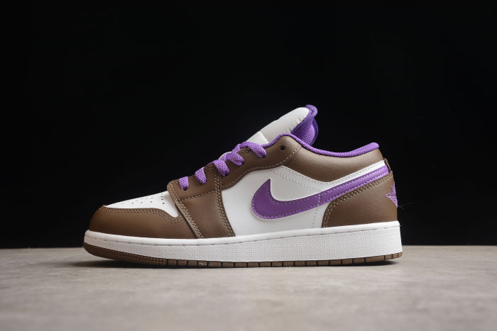 Air Jordan 1 Low Purple Mocha (GS) 553560 215