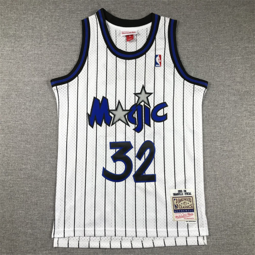 Orlando Magic Kids Jersey White Stripes 90s NO.32 O‘NEAL