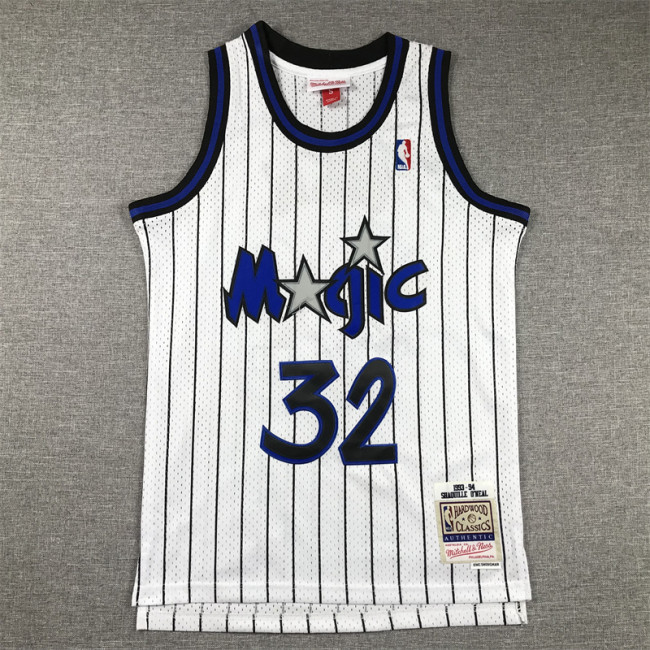 Orlando Magic Kids Jersey White Stripes 90s NO.32 O‘NEAL