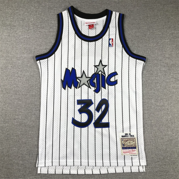 Orlando Magic Kids Jersey White Stripes 90s NO.32 O‘NEAL