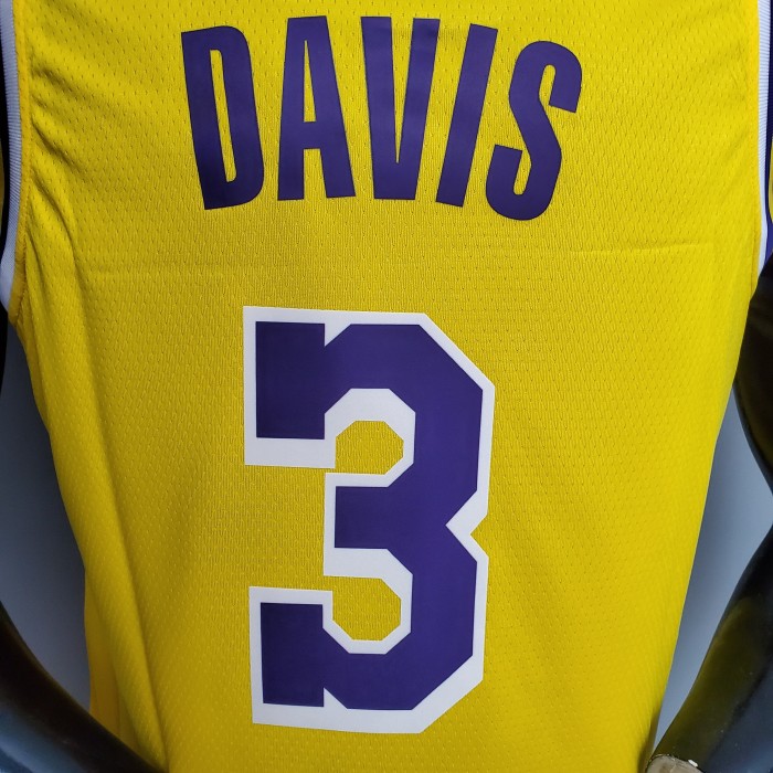 Anthony Davis Los Angeles Lakers 2020/21 Swingman Jersey Yellow