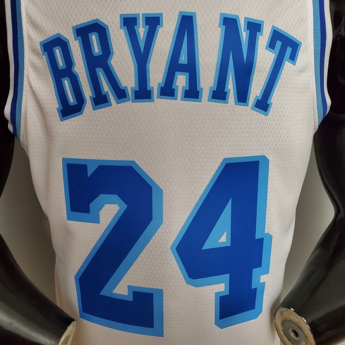 Retro Before Bryant #8 After Bryant #24 Swingman Jersey White