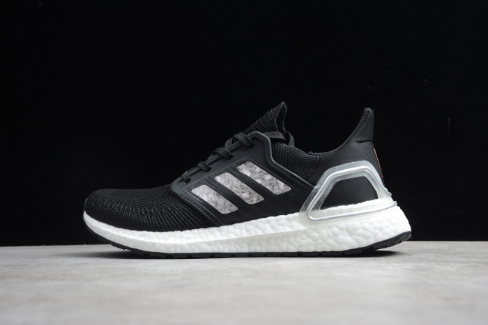Ultra Boost 20 Consortium Core Black Silver Cloud White EG0766