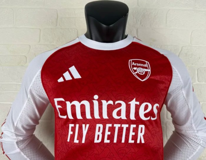 Arsenal Home Player Long Sleeve Jersey 25/26