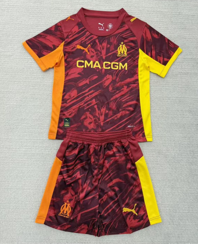 Marseille Goalkeeper Kids Suit 25/26 Red