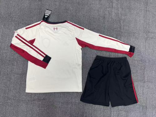 Liverpool Away Long Sleeve Kids Suit 25/26