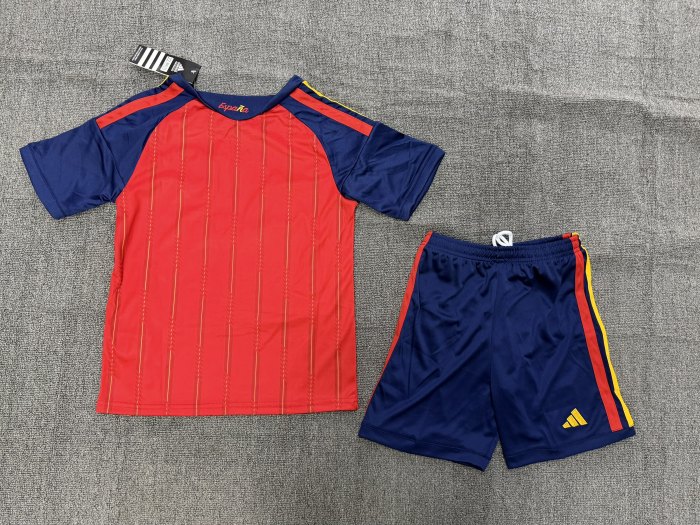 Spain 2026 World Cup Home Kids Suit