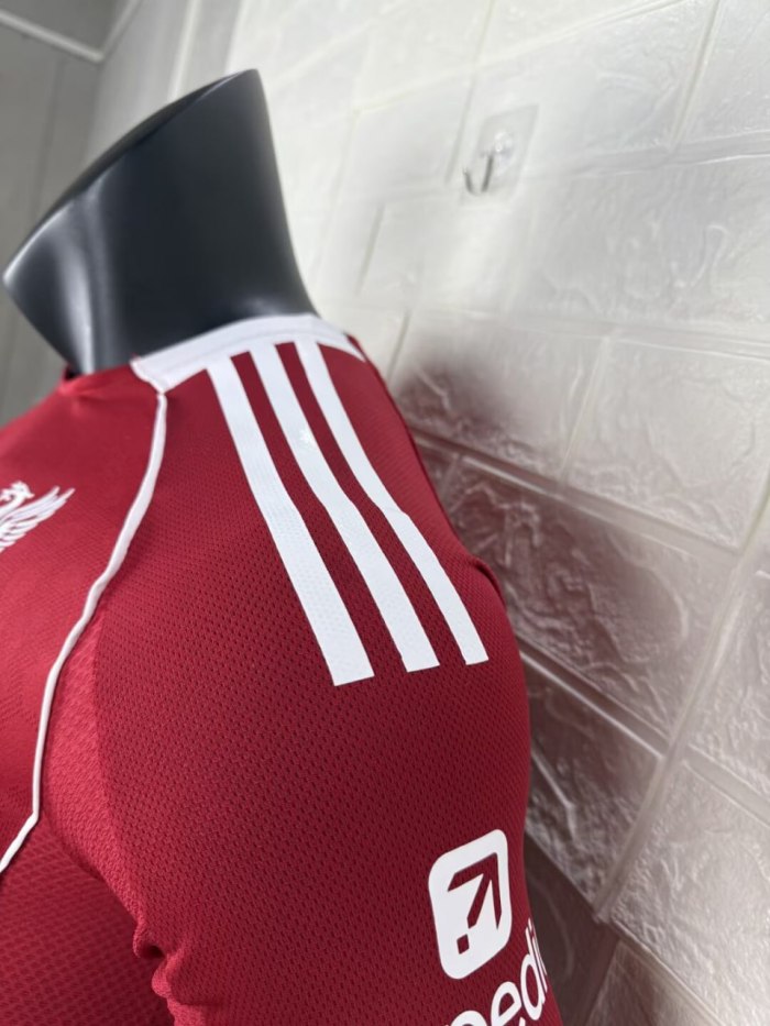 Liverpool Home Player Version Long Sleeve Jersey 25/26