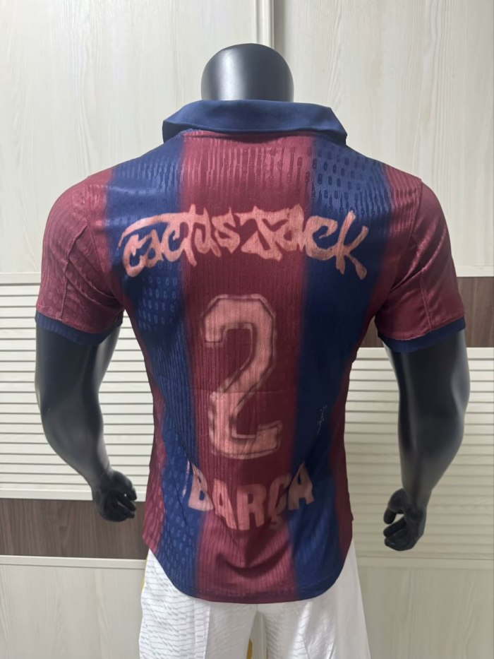 Barcelona x Travis Scott Home Retro Skeleton 2000/01 Player Jersey