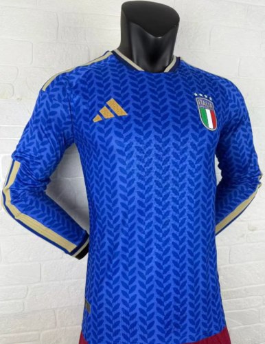 Italy 2026 World Cup Home Player Long Sleeve Men Jersey