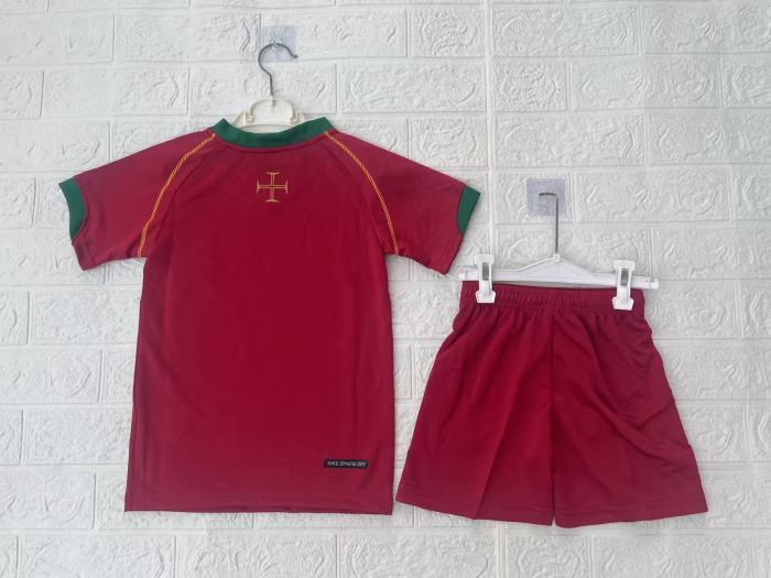Portugal Home Retro Kids Suit 2006