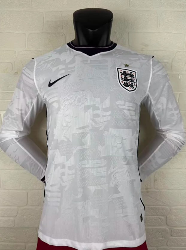 England 2026 World Cup Home Player Long Sleeve Man Jersey