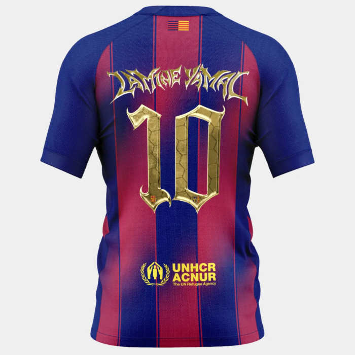Barcelona Lamine Yamal 2025 Kopa Trophy Edition Men Jersey