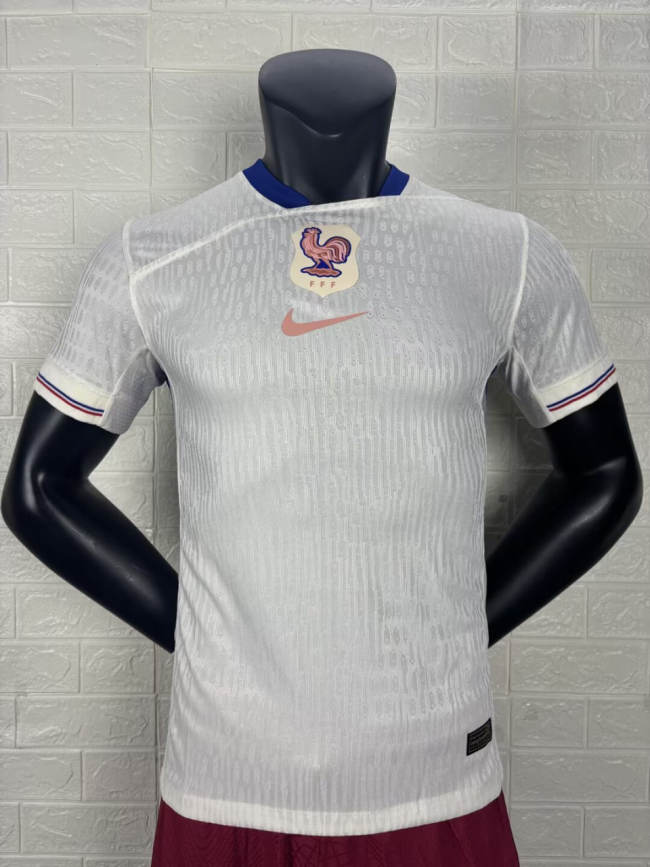 France Women's Team Euro 2025 Away Player Version Man Jersey