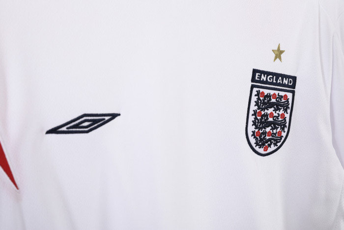 England Home Retro Long Sleeve Jersey 2006