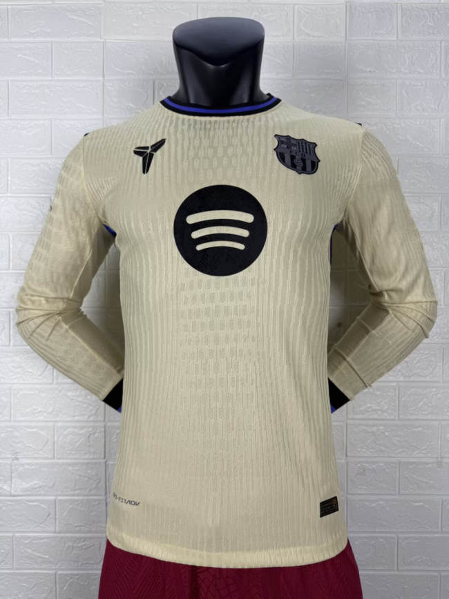 Barcelona Away Player Long Sleeve Jersey 25/26