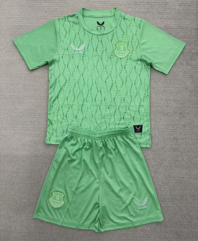 Everton Green Goalkeeper Kids Suit 25/26