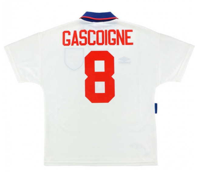 England Retro Home Jersey 1993-95