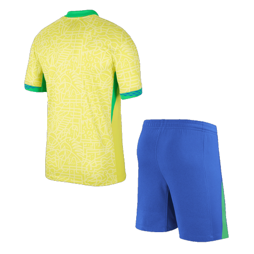 Brazil  Home Short Sleeves  Adult Suit 24/25