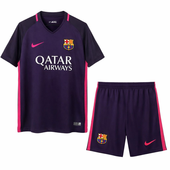 Barcelona Away Retro Short Sleeve Adult Suit 2016/17