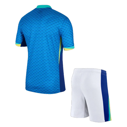 Brazil Away Short Sleeves  Adult Suit 24/25