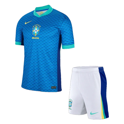 Brazil Away Short Sleeves  Adult Suit 24/25