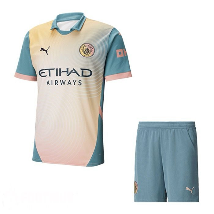 Manchester City Forth Man Short Sleeves Adult Sui 24/25